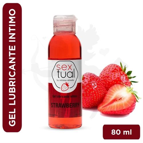 Gel estimulante sabor frutilla 80 ml